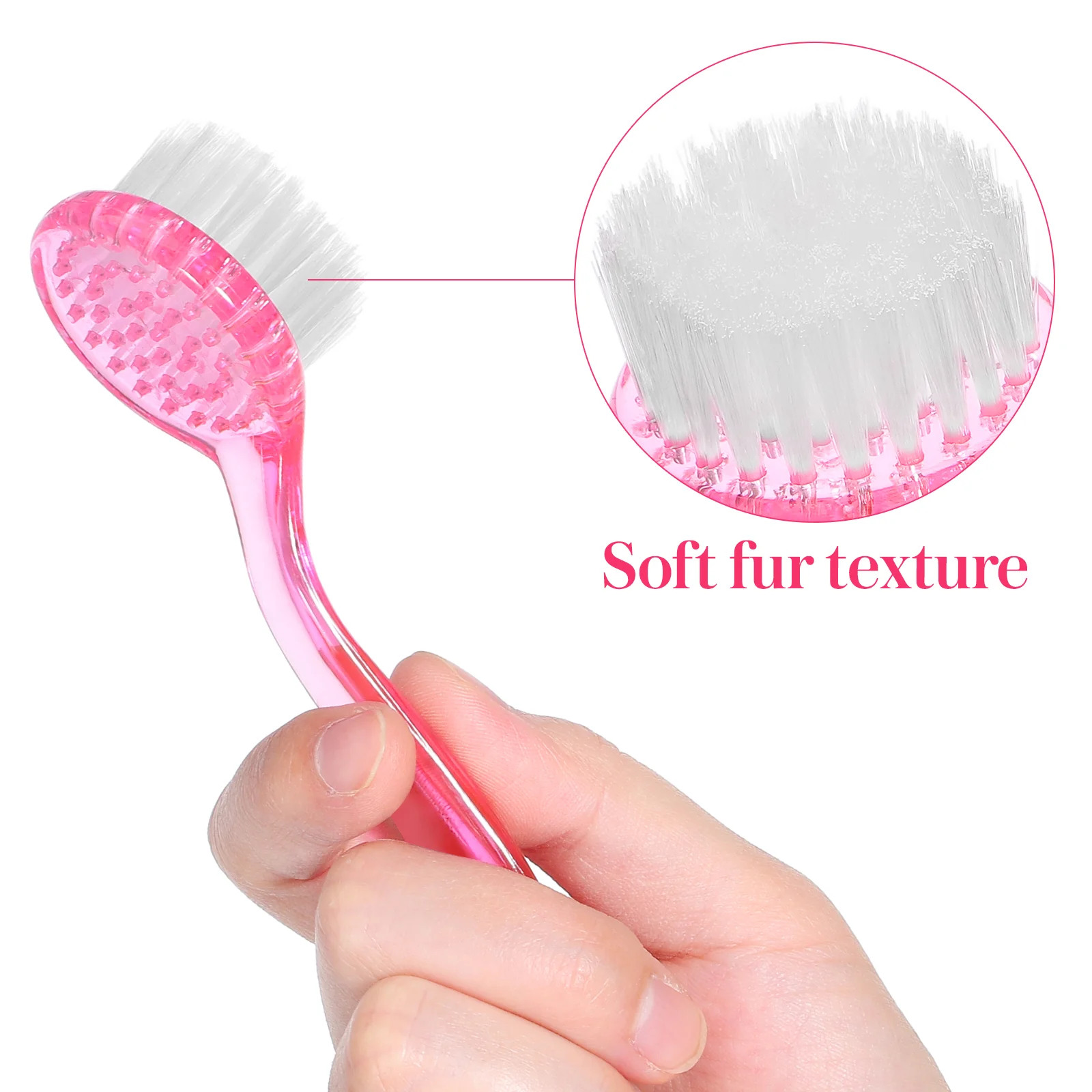 6 Pcs Horn Brush Facial Cleaner Nail Cleaners Portable Cleanser for Face