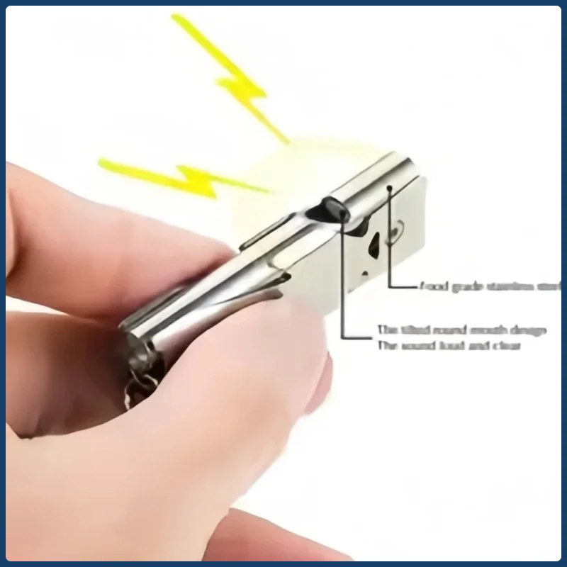 صافرة قلادة المفاتيح عالية ديسيبل المحمولة في الهواء الطلق بقاء أداة التخييم في حالات الطوارئ #4