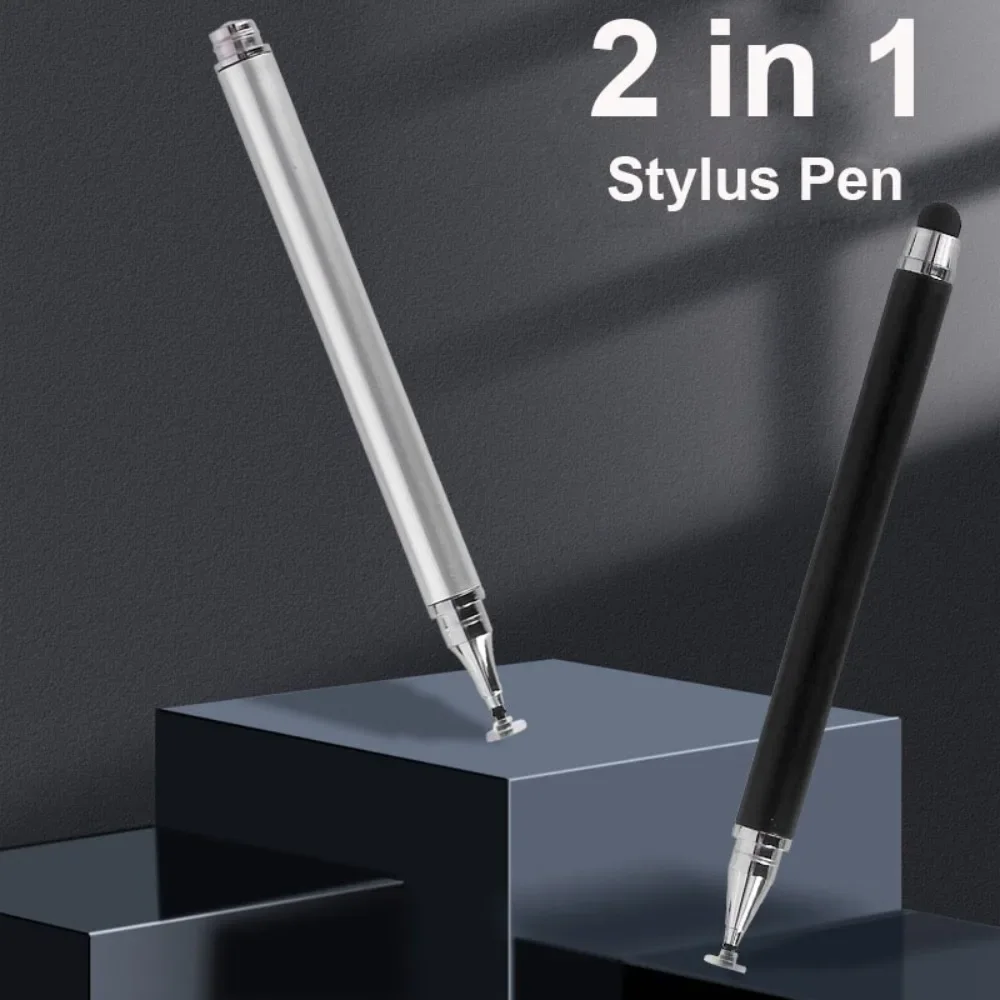 Lápiz táctil Universal para tableta, lápiz óptico 2 en 1 para IPhone, IPad, tableta, lápiz táctil capacitivo para teléfono Samsung y Android