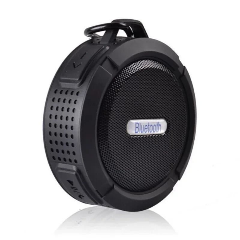 Waterproof Shower Mini Outdoor Portable Wireless Bluetooth Speaker with Calls Handsfree and Suction Cup Plastic