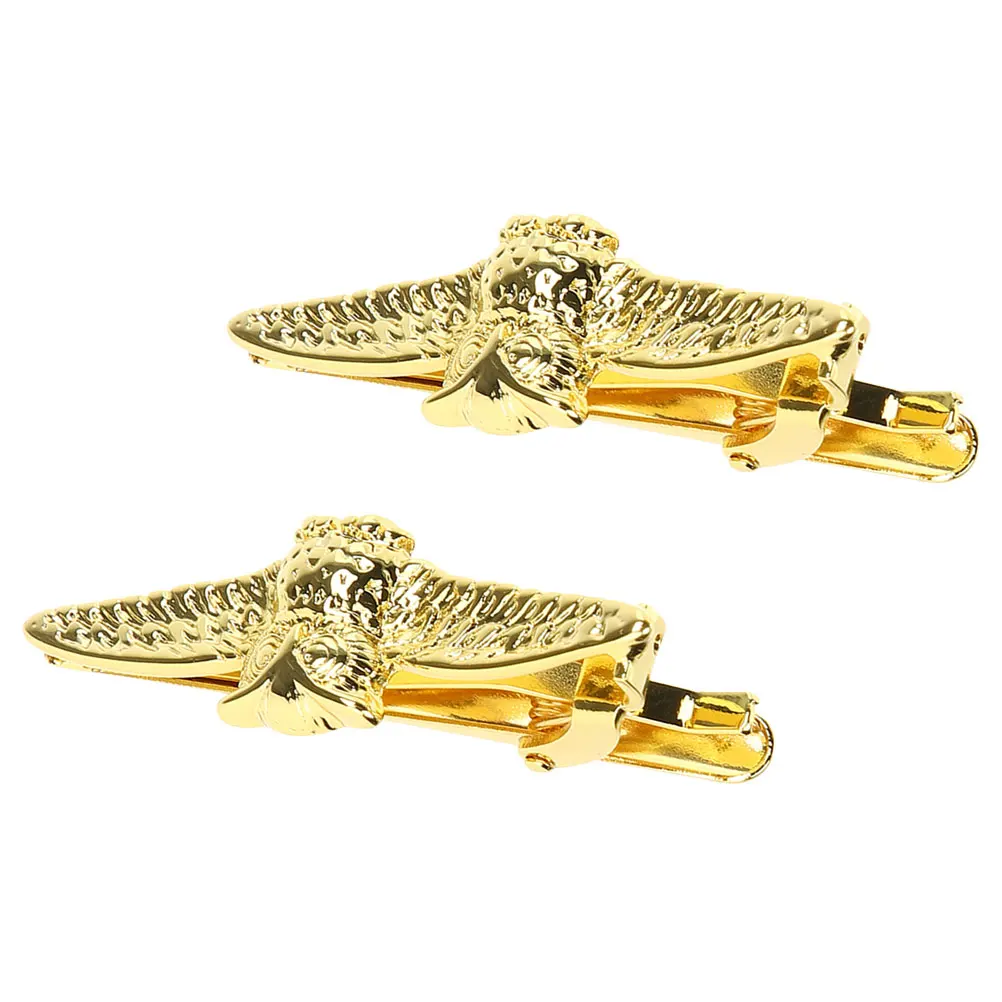 

Tie Accessories for Men Golden Clip Ties Father's Day Holder Receive Flowers Uncle