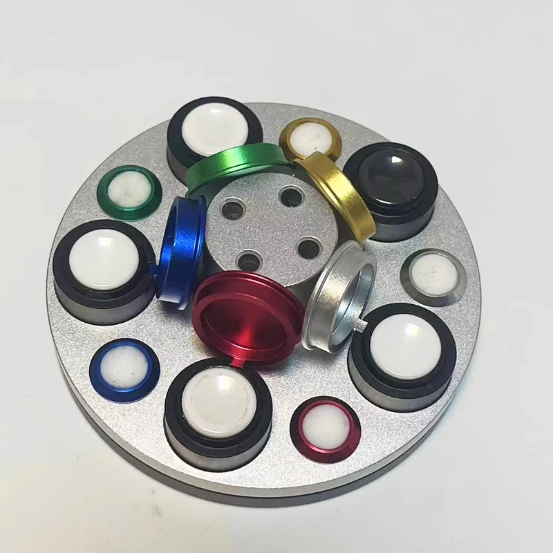 Uhrenreparaturwerkzeug Drehbare Fünfaugen-Metall-Ölschale Uhrwerk-Schmierölschale – Detail 3