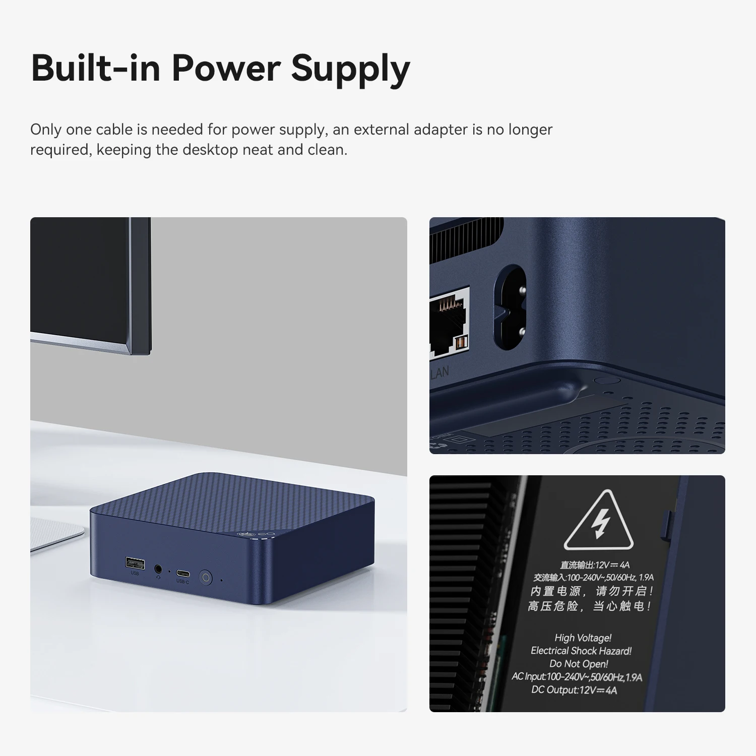 2025 كمبيوتر صغير جديد Beelink EQ14 Intel N150 Max Turbo 3.6 جيجا هرتز Windows 11 Pro DDR4 3200 ميجا هرتز Wifi6 Dual 2.5G LAN مكتب كمبيوتر مكتبي #5