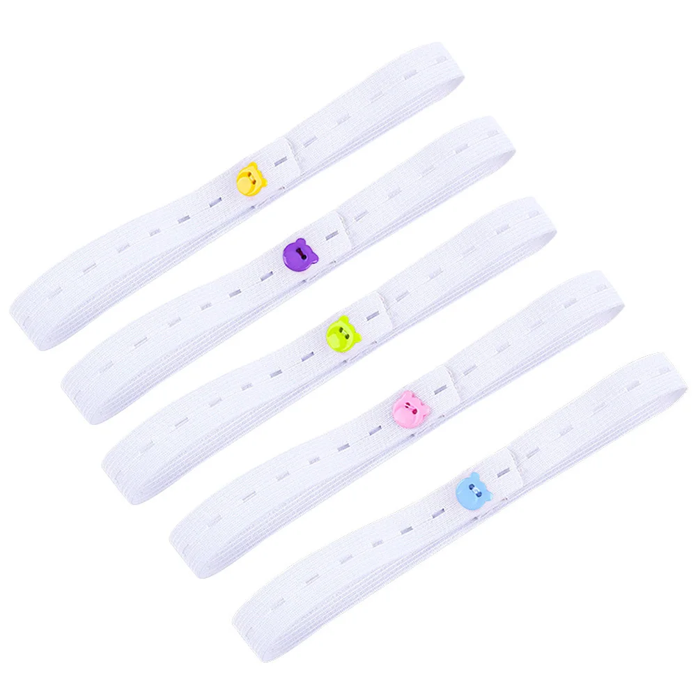 20pcs Fold Over Elastic Infant Baby Fastener Straps Adjustable Buckle Fixing Belt Soft Comfortable Diaper Safety Tape Durable
