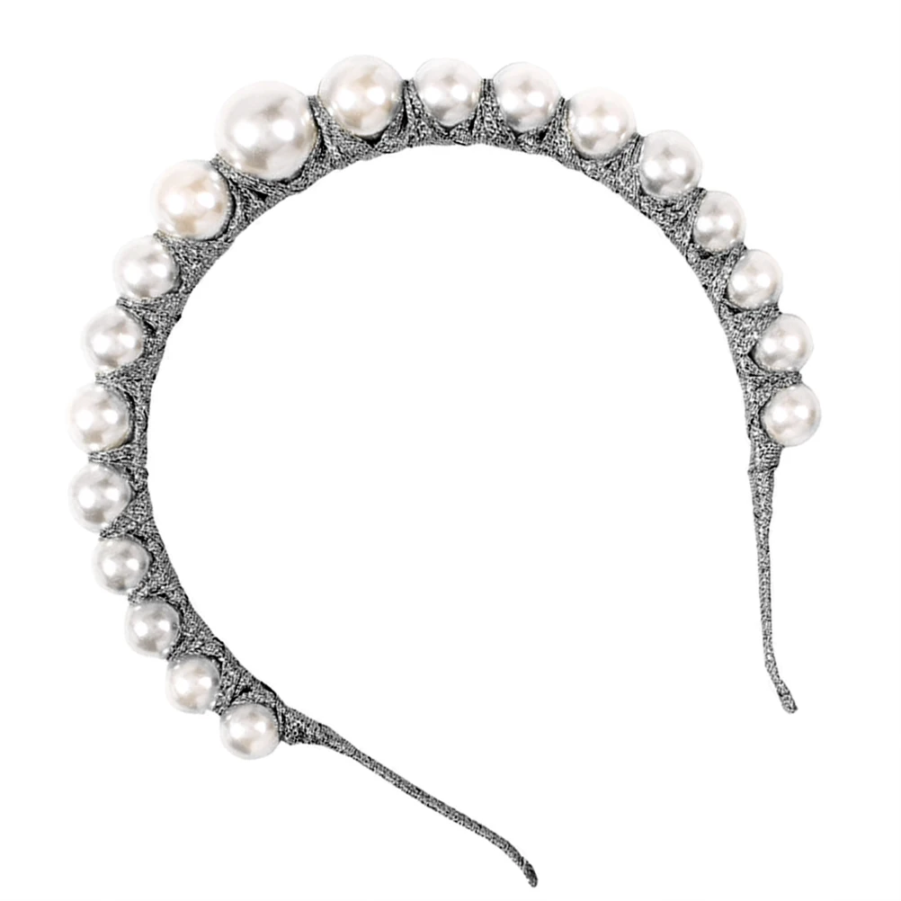 

Pearl Headband Hair Accessory Elegant Fashion Hoop White Headbands Wrap Girls Bride Party Favor Lightweight Comfortable