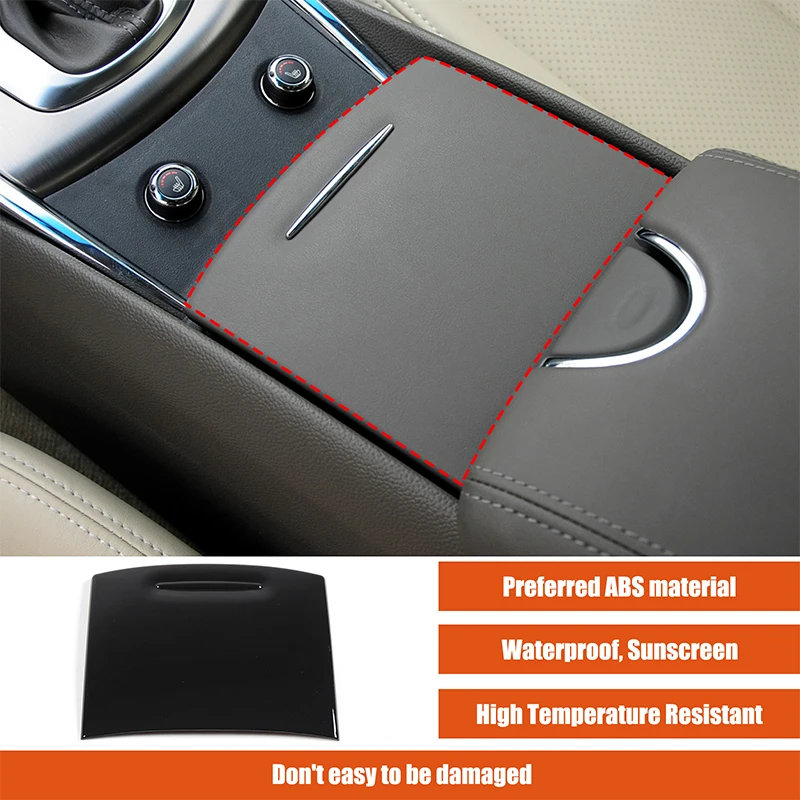 

For Infiniti G Series 2009-2013 ABS carbon fiber central control cup holder cover decorative sticker interior accessories