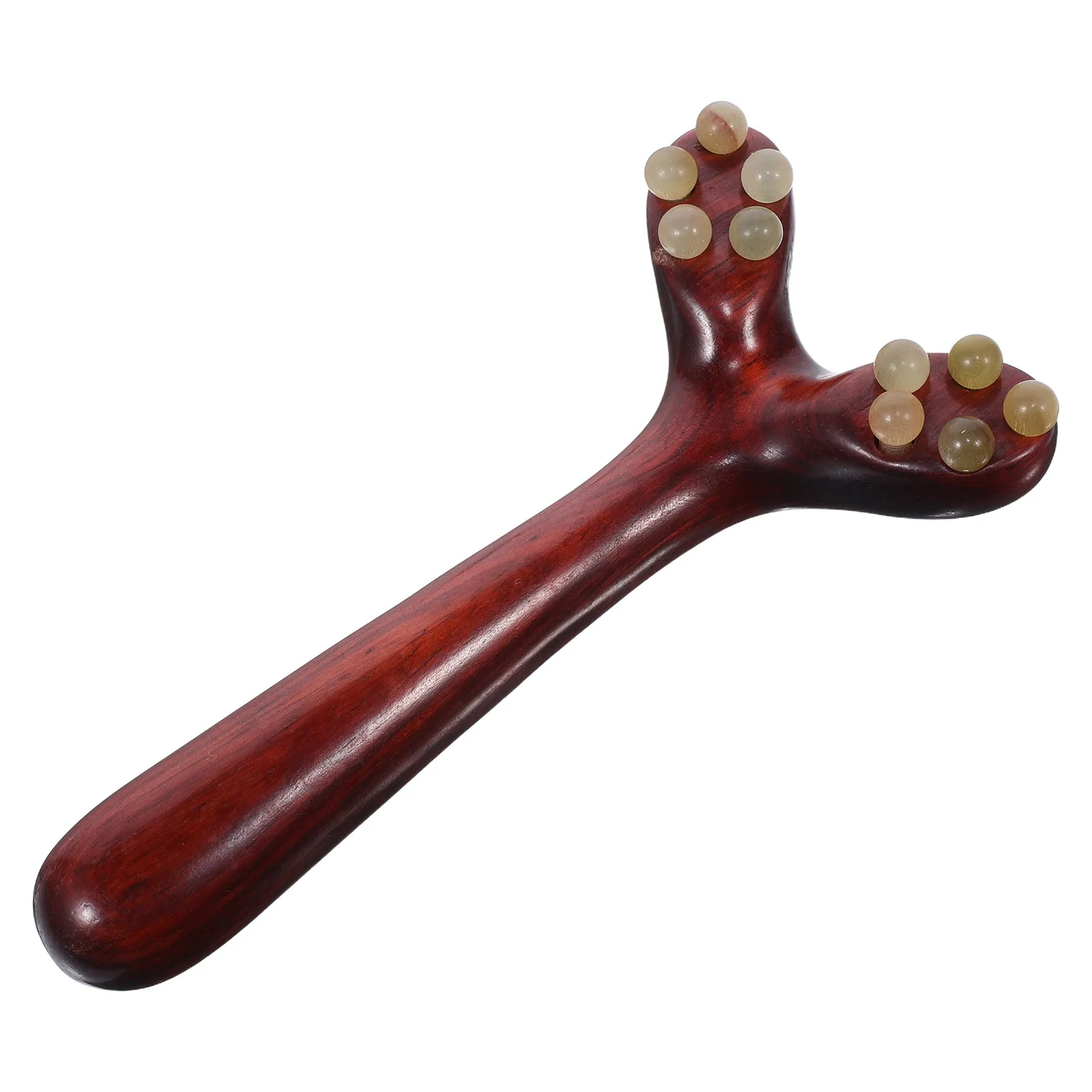 

Массажер для лица из палисандра и рога: лифтинг-ролик для контурирования, портативный инструмент Гуаша, антивозрастной массажер