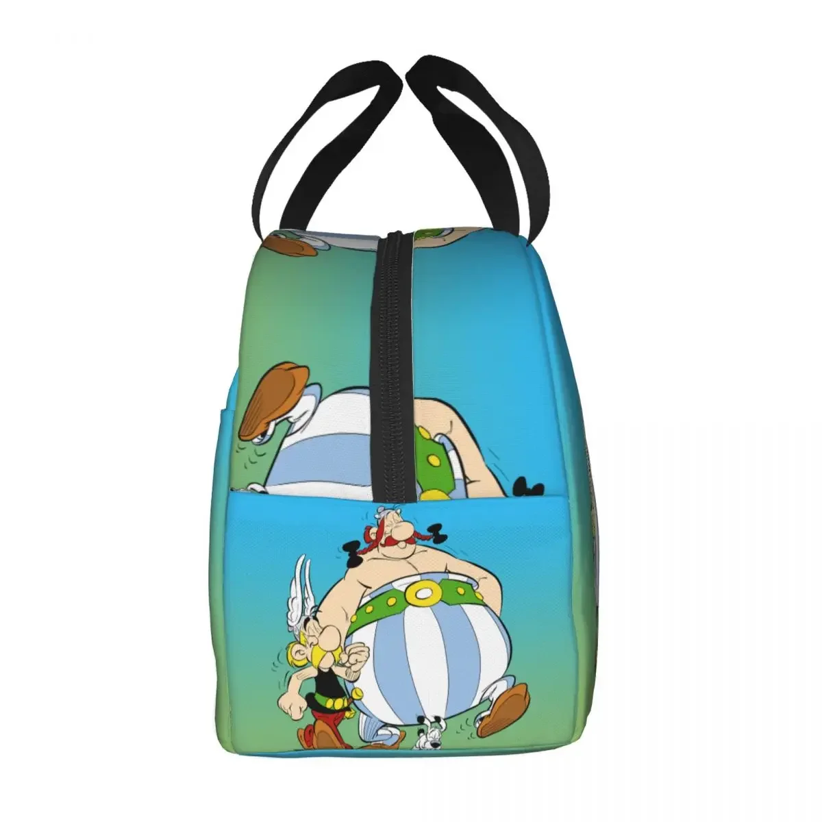 Asterix And Obelix Lunch Box Adventure Manga Getafix Dogmatix Cooler Thermal Insulated Lunch Bag for Women Kids Food Bags