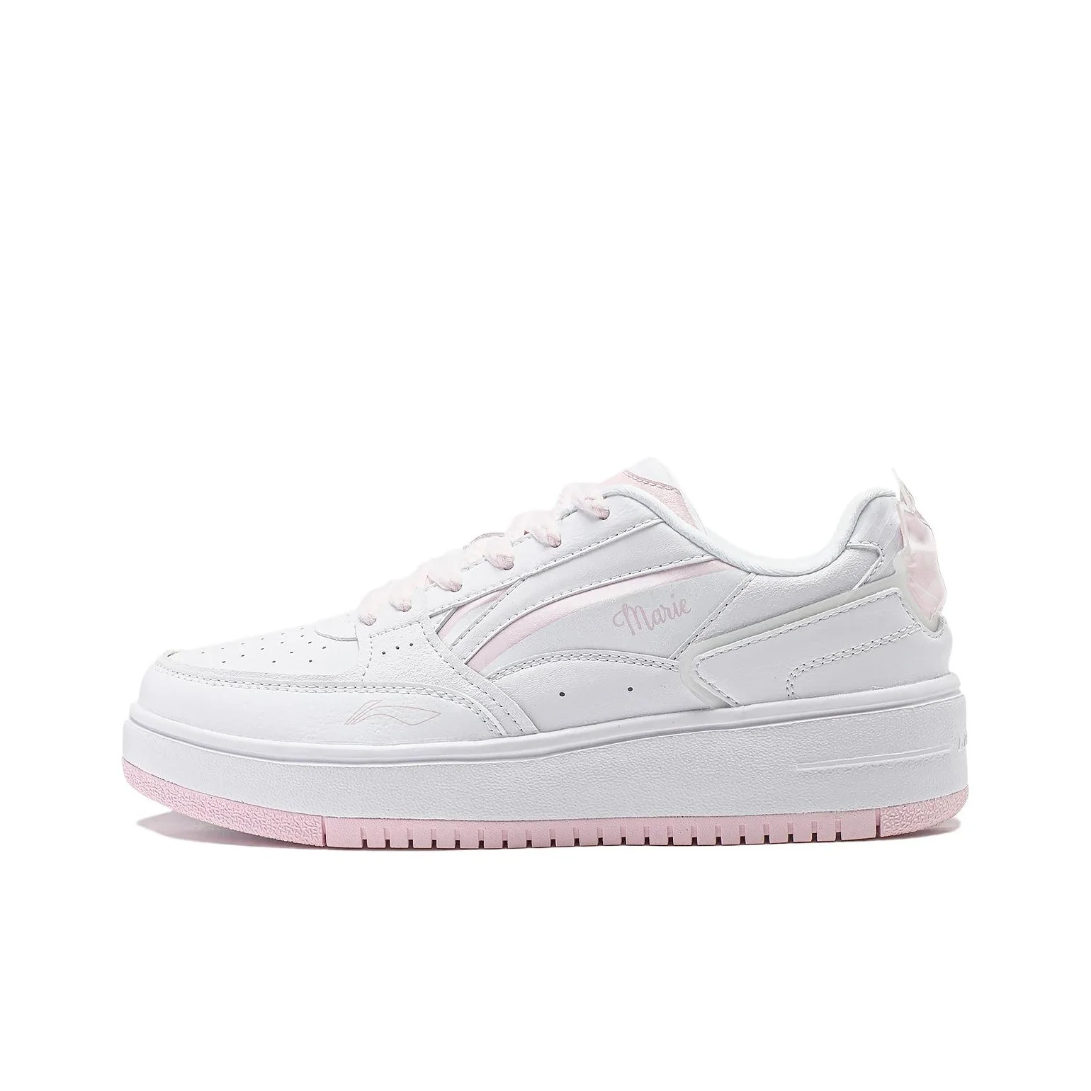 Li Ning x Disney Cheese Marie Cat, Chaussures Shiro Polyvalentes et Tendance, Plateforme de Rebond Rehaussant la Taille, Confortables AGCT382-7