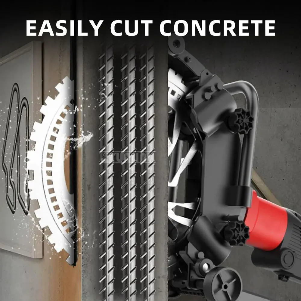 Brushless Handheld Ring Saw, No Adjustment Needed, Dust-Free Cutter for Brick, Concrete & Stone Wall Renovation