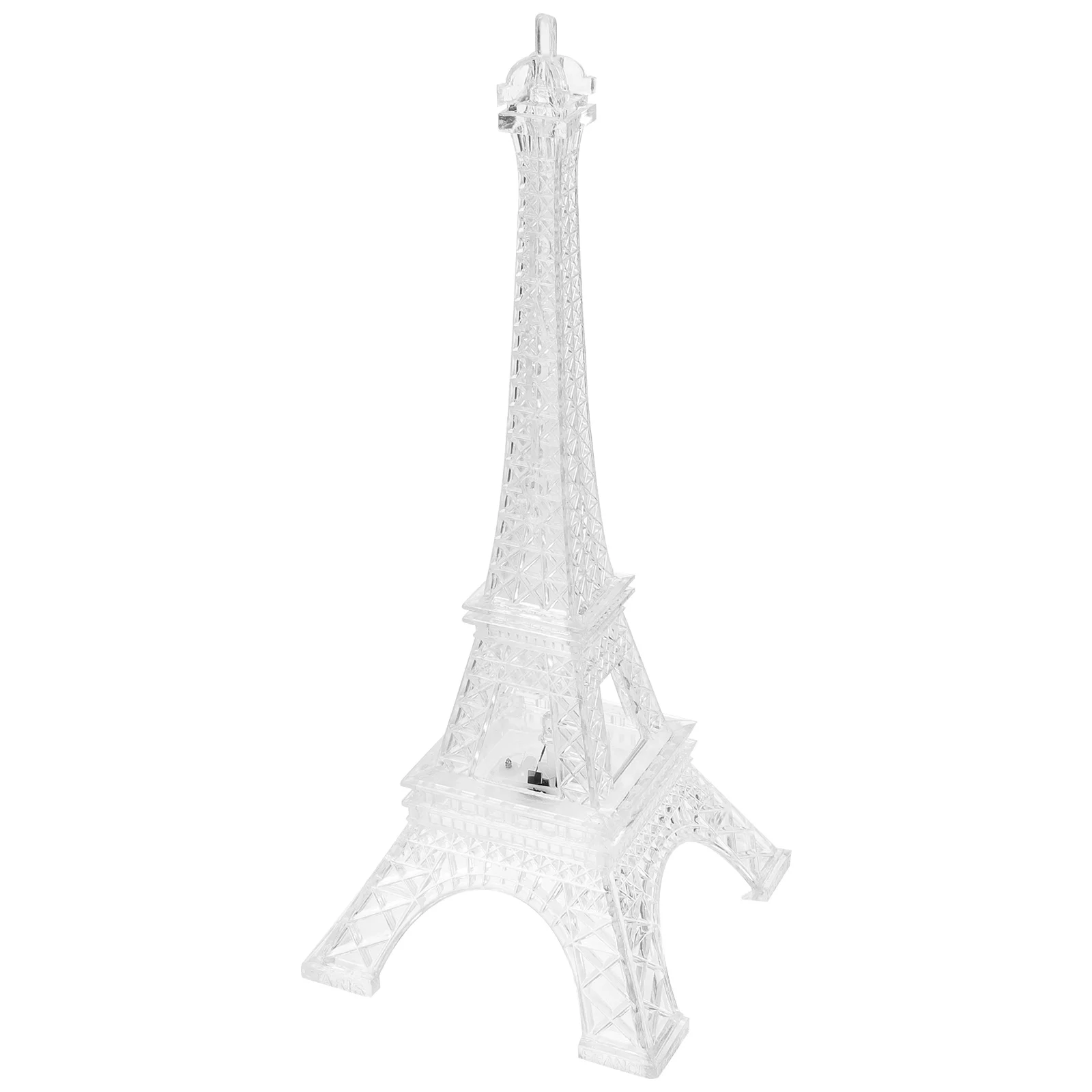 Acrylic Eiffel Tower Night Light 3LR44 Operated Mini LED Desk Lamp Colorful Valentine Party Home Decor