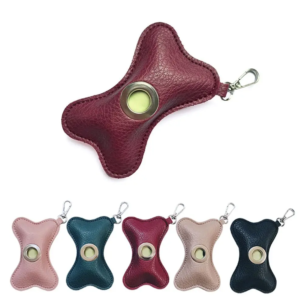 Creative Dog Poop Bag Dispenser Bone Shaped Zipper Closure Pet Poop Clean Bag Holder Leakproof Waterproof Pet Waste Bag Carrier