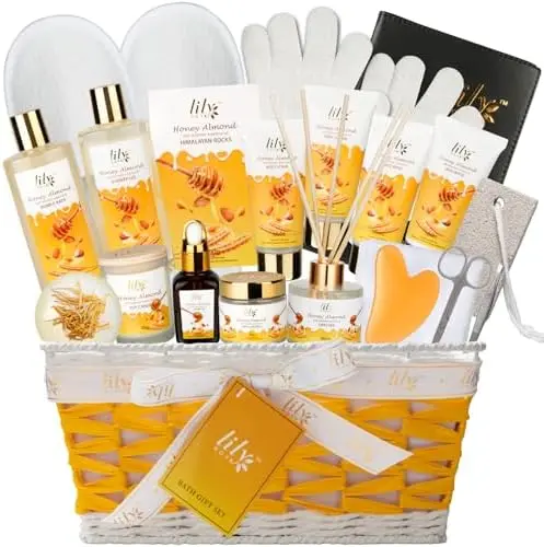 

Luxury 21-Piece Bath & Body Gift Set for Her & Him – Spa Self-Care Gift Basket for Valentine’s, Mother’s Day, Christmas