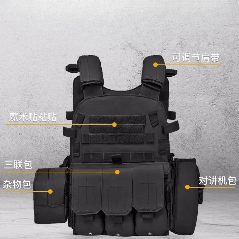 Camo Nylon Tactical Vest for Kids - Body Protection Hunting Carrier with Pouches Children's Gear for Training And Camping