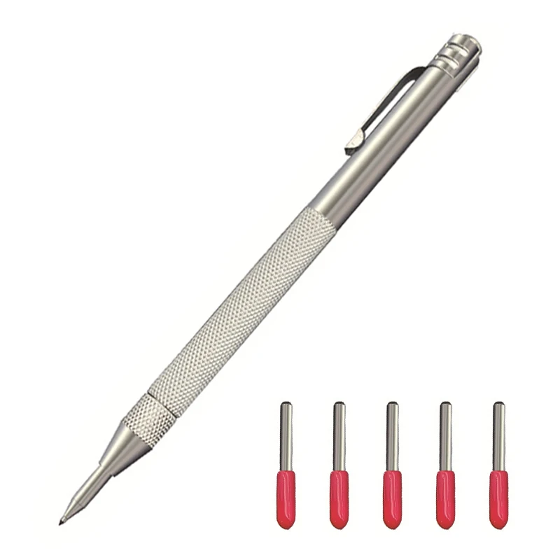 Carboneto de Tungstênio Gravura Caneta Ponta de Carboneto Diamante Scribing Pen Nib Stylus para Vidro Cerâmica Metal Marcação
