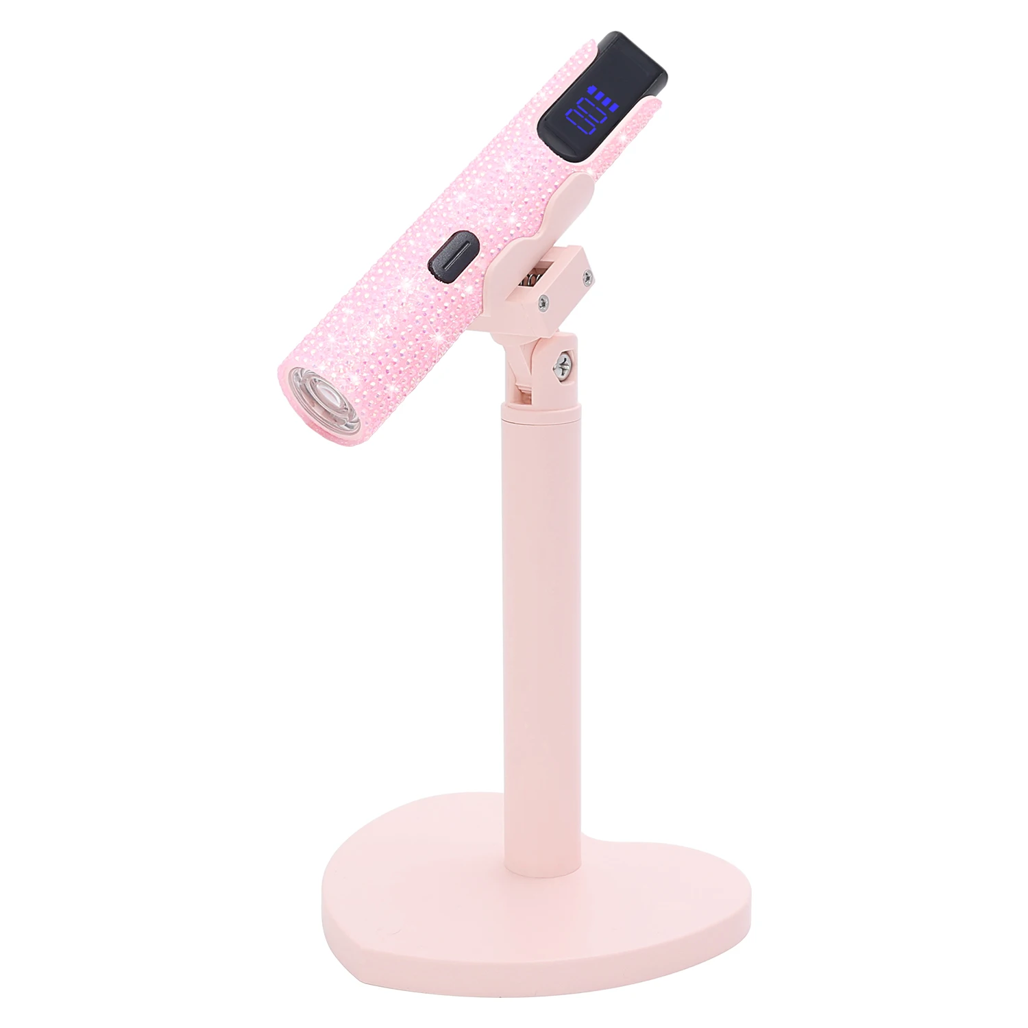 전문 네일 램프+고정 브래킷 조합 세트, 네일 아트용으로 20초 및 60초 타이머 설정이 가능합니다.