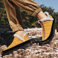 2025 Winter New Warm and Thick Large Cotton Shoes with Soft Bottom, Men's Mid Top, Fashionable and Trendy Snow Boots