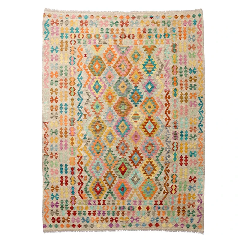 

Этнический ретро-ковер в американском стиле, современный, ручной работы, из шерсти, напольный коврик-гобелен