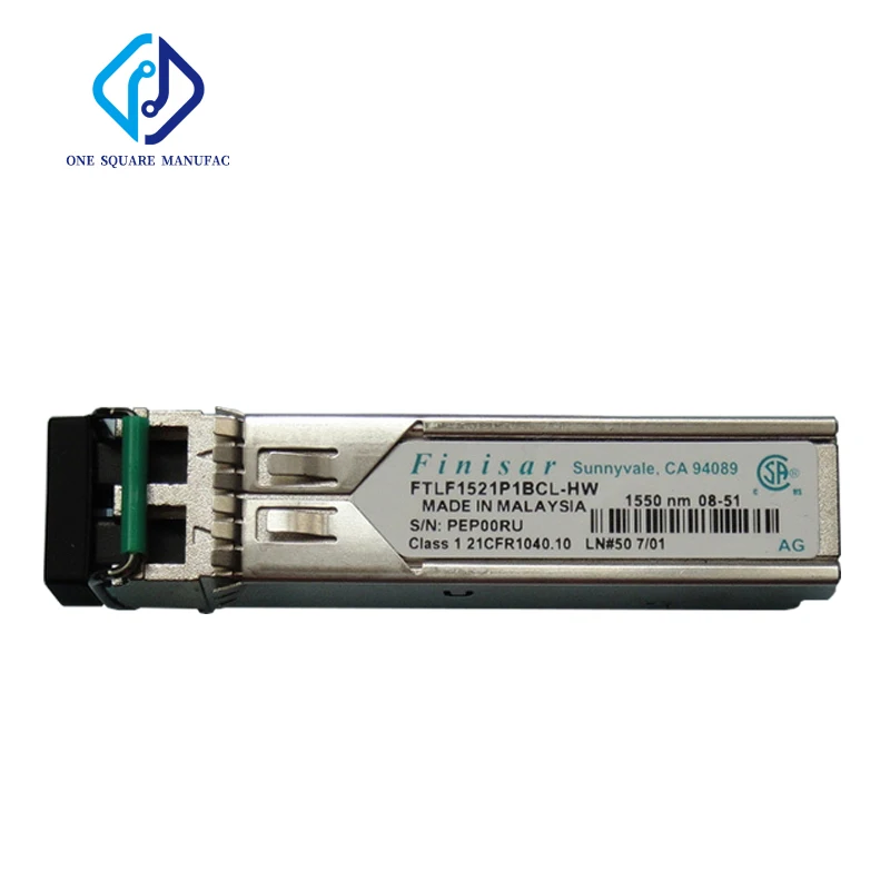 Finisar FTLF1521P1BCL-HW SFP 1.25G 1550nm 40km جهاز إرسال واستقبال الألياف الضوئية أحادي الوضع