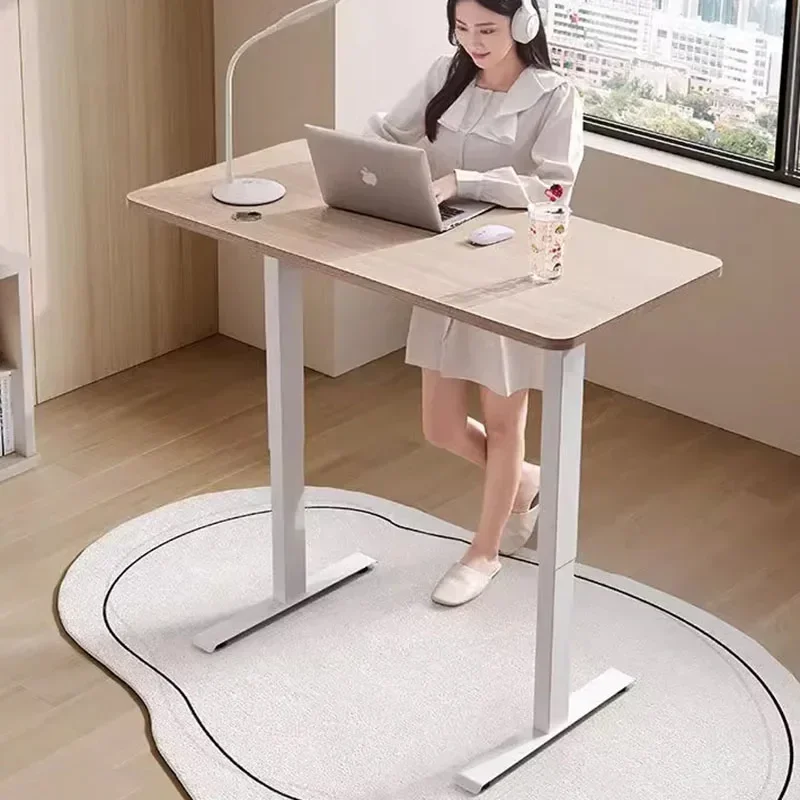 Electric Height Adjustable Office Desk Standing Luxury Executive Metal Computer Desk Living Room Kids Table Escritorio Furniture