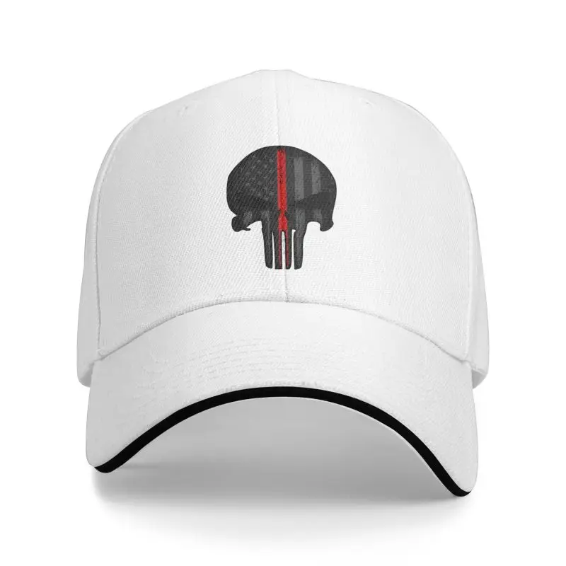 Custom Punisher Skull Baseball Cap Sports Men Women's Adjustable United States Flag Dad Hat