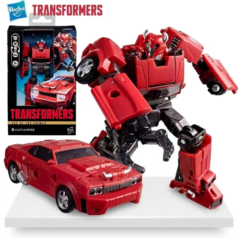 【In Stock】 Hasbro Transformation Toys Classic Toys Age Of The Primes Deluxe Cliffjumper Action Figures Robot Toy Collectibles