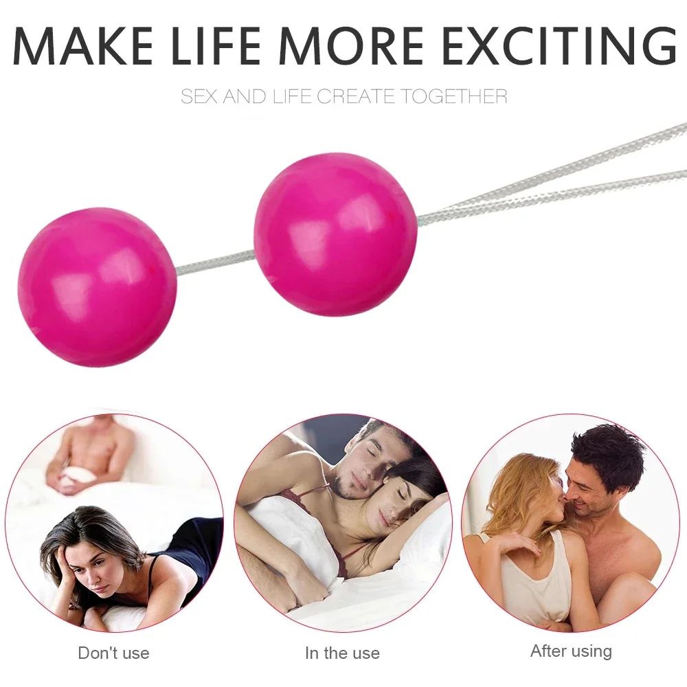 Smooth ช่องคลอด Kegel Balls Sexualues เทรนเนอร์ Geisha Ball หญิง Anal Stimulator การออกกําลังกายกระชับ Dumbbell เพศของเล่นสําหรับผู้หญิง