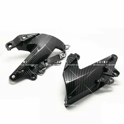 For 2009-2012 KAWASAKI ZX-6R NINJA Side Mid Engine Cover Fairing Carbon Fiber A
