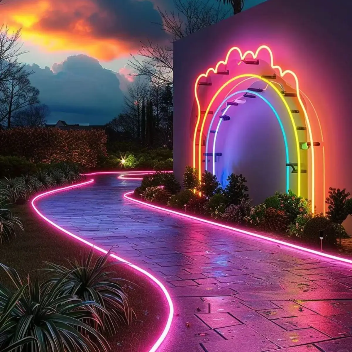 شريط إضاءة نيون USB DIY للتحكم في التطبيق وجهاز التحكم عن بعد RGB تغيير لون شريط إضاءة LED مرن لتزيين غرفة النوم