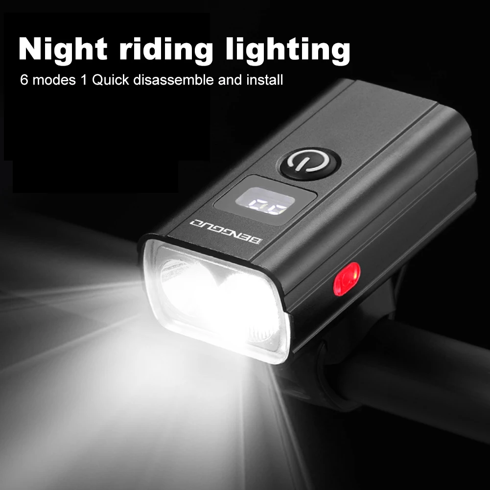

Bicycle Light 6-Level Dual-Beam LED Bike Light Mountain Road Bike Front Light Night Riding Headlight Cycling Flashlight