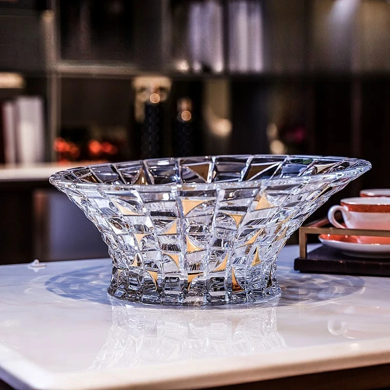 

Crystal glass fruit pot candy fruit plate melon fruit plate