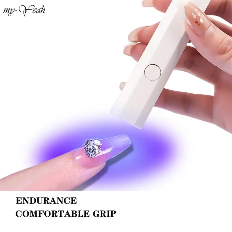 Portable Handheld Mini Nail Lamp For All Gel Polish Quick Dry USB Nail Dryer Machine UV LED Nail Lamp Mini Flashlight Pen