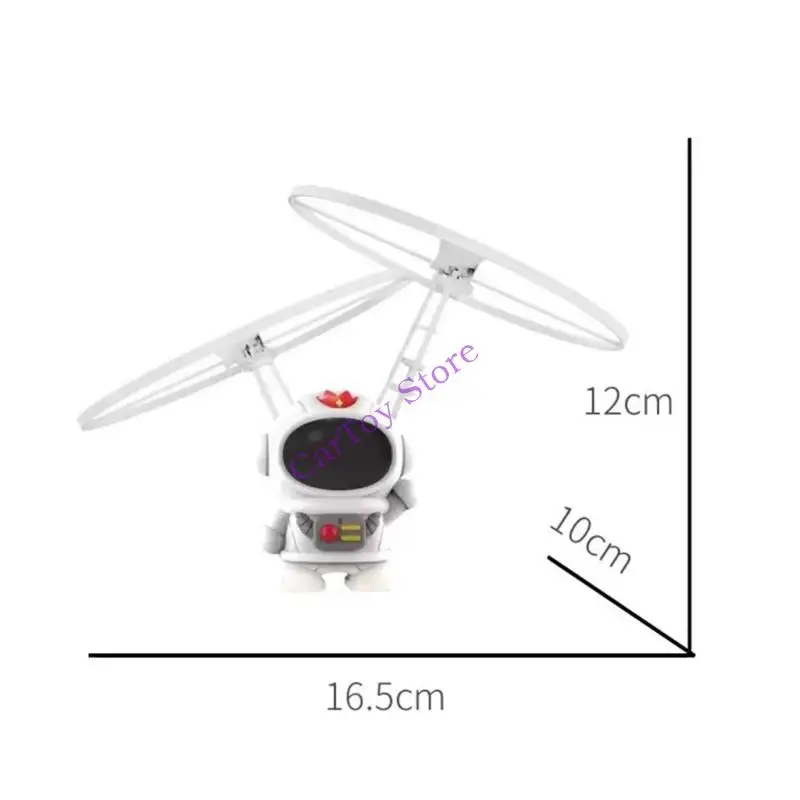 Gesture Hovering Toy 360 Rotating Flying Toy Child Safe USB Charging Aircraft Toy For Indoor Outdoor Use