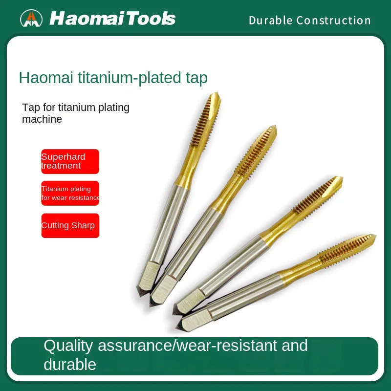 

Высокопроизводительный винтовой метчик Hao Mai для машинного использования с титановым покрытием и титановым сверлом с кобальтовым покрытием 6542.