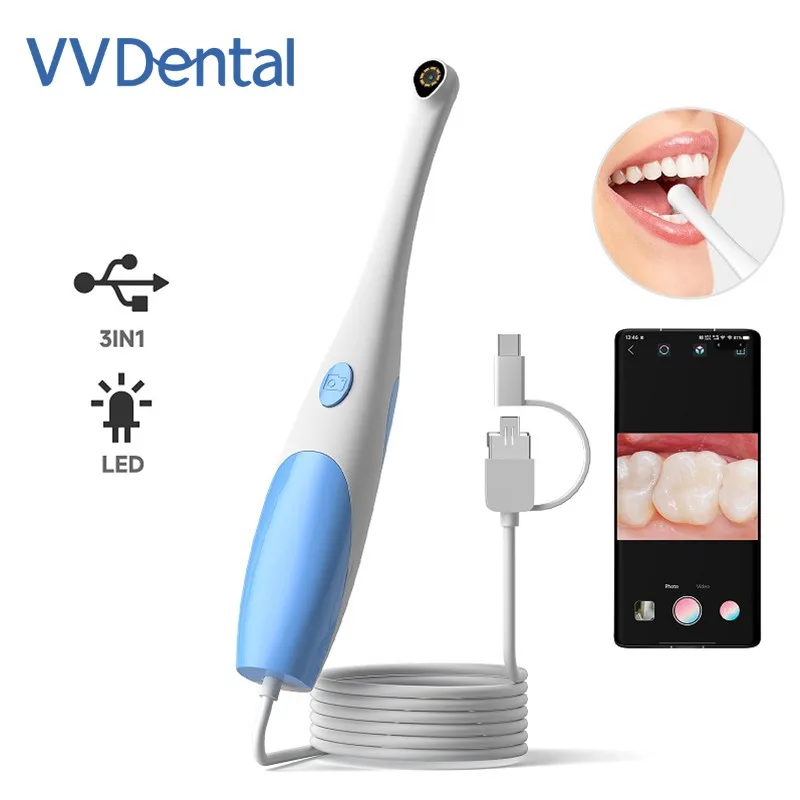 VV Dental Oral Camera 480P/1080P HD Electronic Intraoral dental Examination Camera Mini 3IN1 Type-c USB