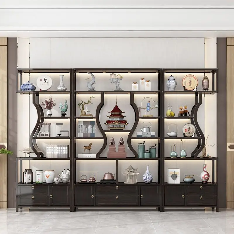 Nouveau, support Bogu, nouveau style chinois, bureau, armoire, contre le mur, salon, table à thé