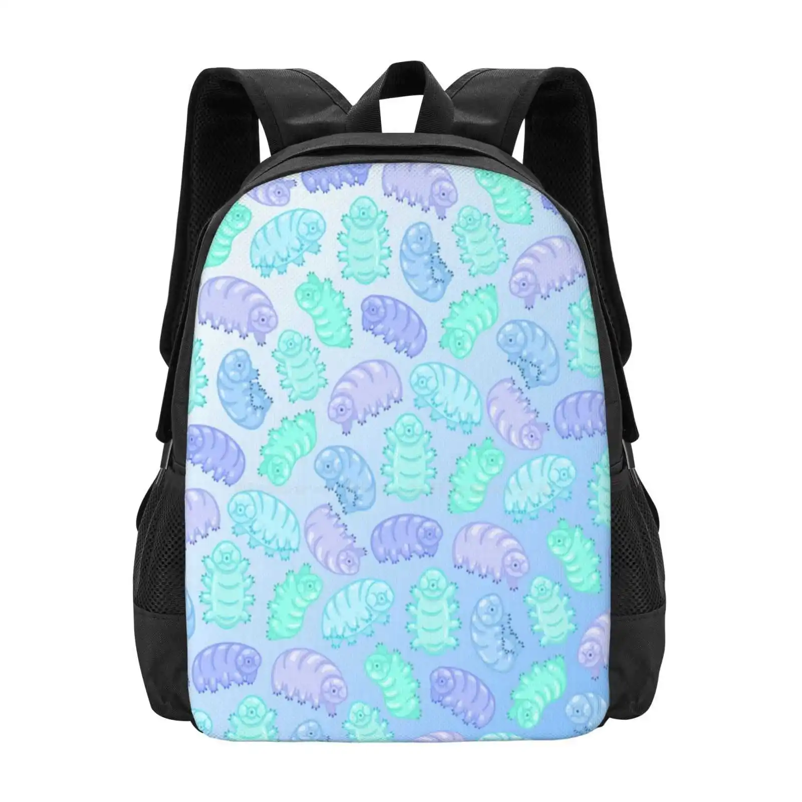 

Squishy Blue Tardigrades Bag Backpack For Men Women Girls Teenage Tardigrades Animals Microorganisms Patterns Cute Blue