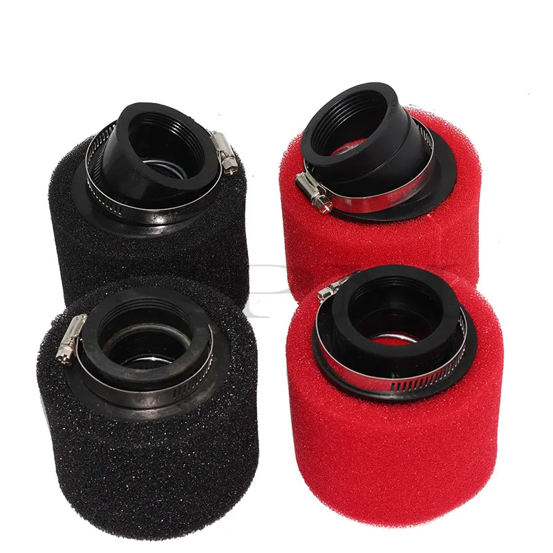 35mm 38mm 42mm 45mm 48mm 50mm stright and Bend Elbow Neck Foam Air Filter Sponge Cleaner Moped Scooter Dirt Pit Bike cycle