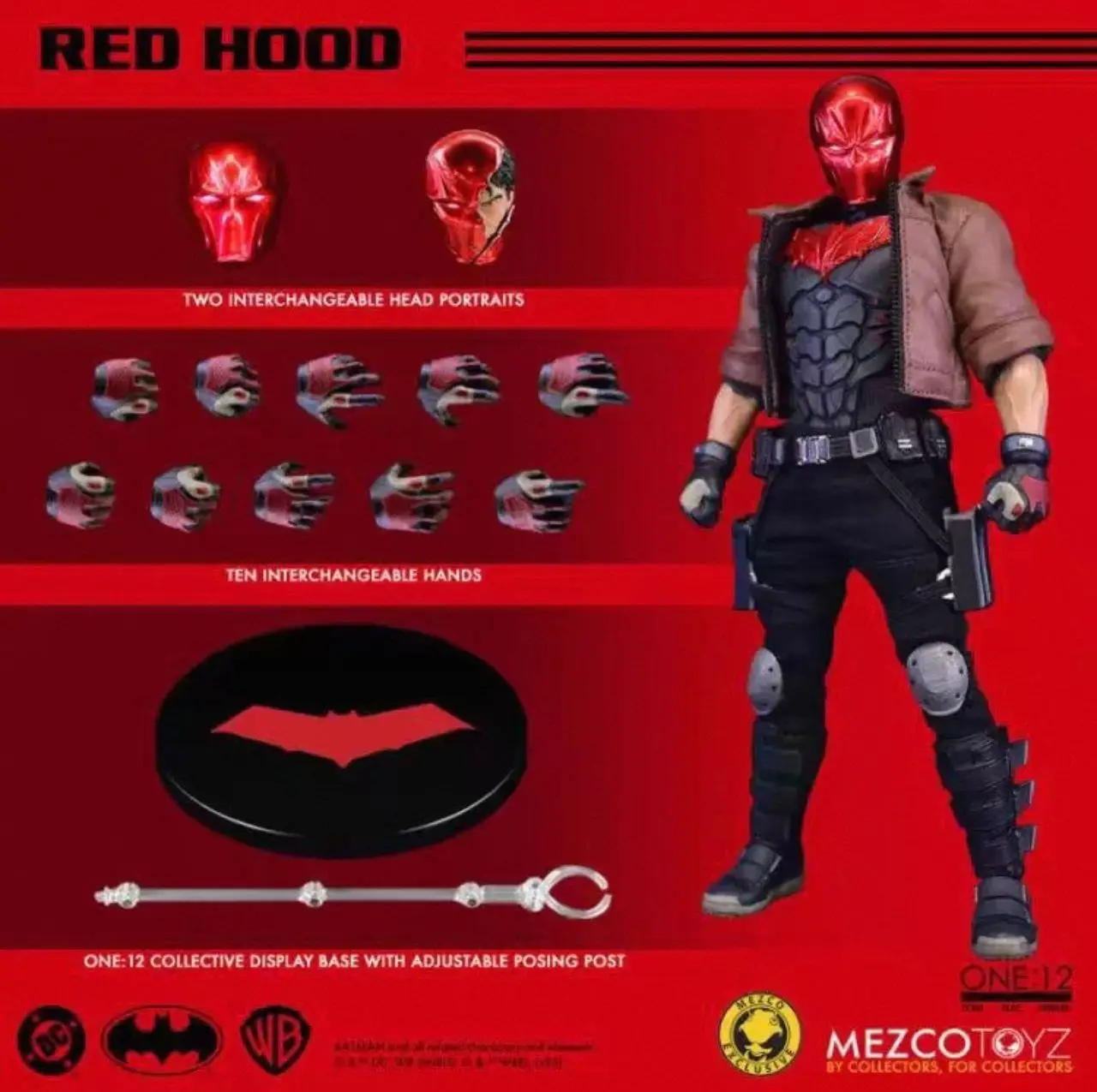 

In Stock 100% Original Mezco Toyz Red Hood 1:12 Limited Edition NYCC 2025 Jason Todd Batman Anime Action Collection Figures Toy
