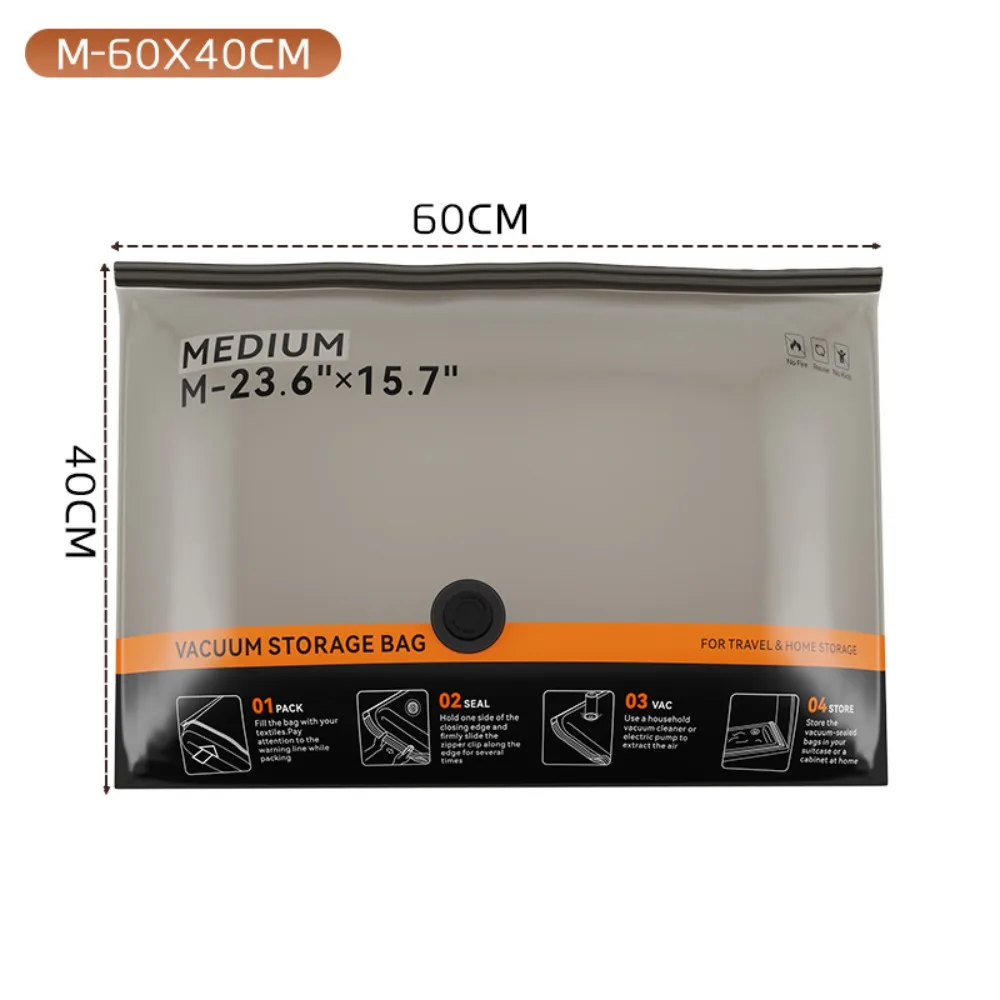Dustproof Vacuum Storage Bag Space Saving Double Seal Vacuum Compression Bag Moisture-Proof PA+PE Composite Compression Bag