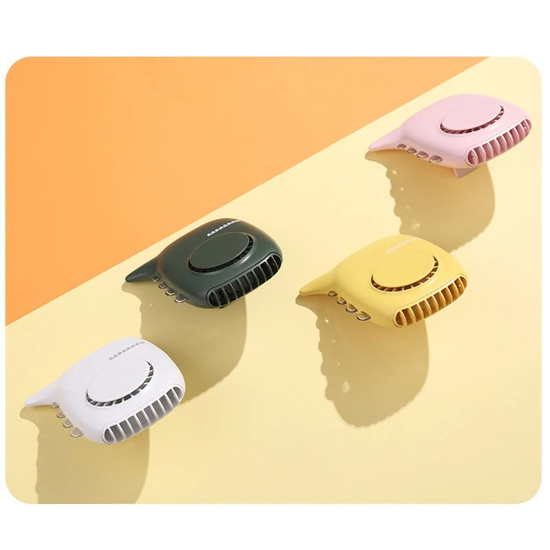 مروحة الرقبة المحمولة المعلقة USB Nihgt Light 3 سرعات قابلة للتعديل مبرد الهواء المحمول للسفر والمكتب المنزلي واستخدام دروبشيب