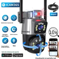 Cámara IP PTZ WiFi con doble lente