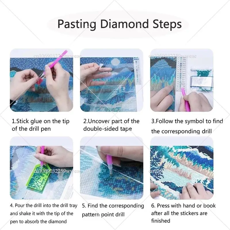5D DIY Diamond Painting Rain City Night Street AB Stone Drill Embroidery Landscape Rhinestone Mosaic Needlework Decor For Home