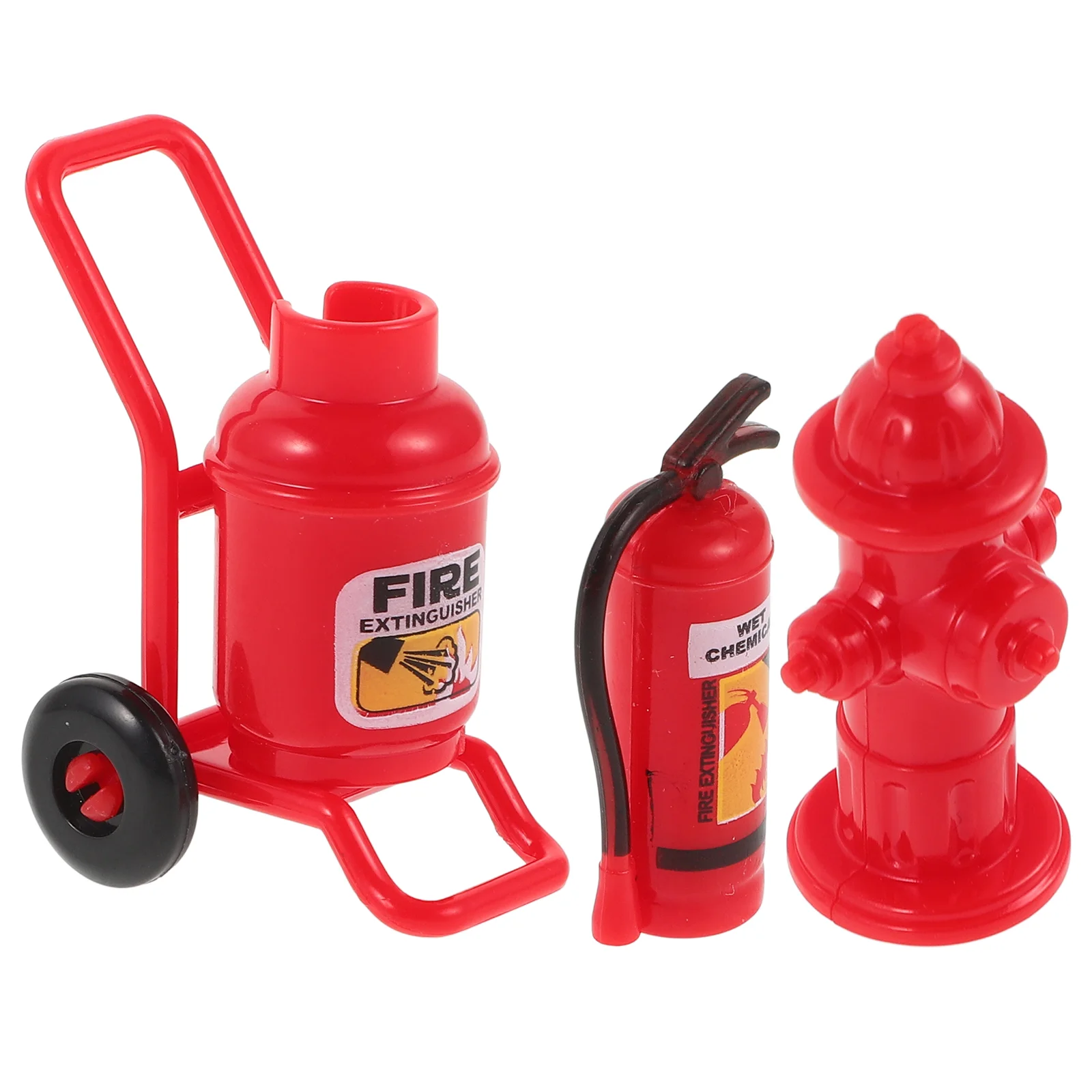 

Mini Toys Fire Extinguisher Playing House Hydrant Tool Plastic Decor DIY Tools Red Miniature Items Ornament