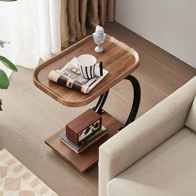 Scandinavian Modern Minimalist C-shaped Side Table Designer Small Coffee Table Corner Table Sideboard