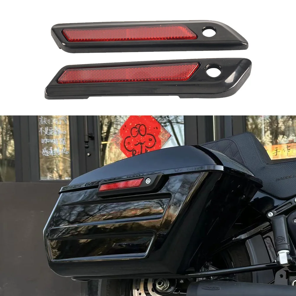 

Motorcycle Accessories Saddlebag Latch Covers Reflector For Harley Touring Road King Road Glide Street Glide 2014-2023