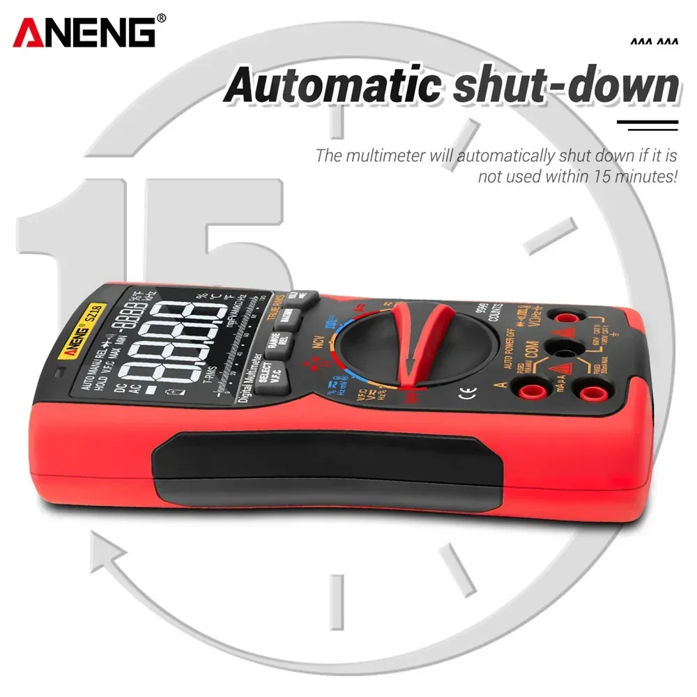 ANENG SZ18 Digital Multimeter 9999 True RMS Analog Tester Multimetro NCV Testers Lcr Meter  DIY Transistor Capacitor Backlight