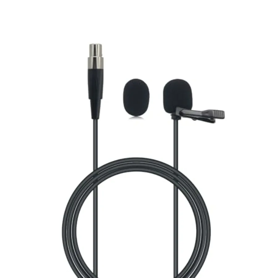 

XLR Lavalier Microphone Replacement for AKG Samson Wireless Transmitter Phenyx Pro Mic Lav Lapel Clip Wearable TA3F Plug