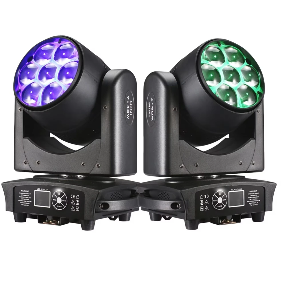 

Lyre Sharpy LED Beam + Wash 7x40W 4 в 1 RGBW Zoom Test Mobile DMX na NightClub Dj Disco Party Bar Сценическое осветительное оборудование