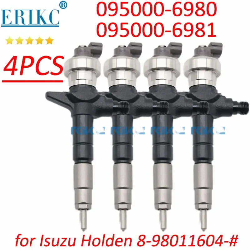 

095000-6980 095000-6981 Fuel Injector Set 8-98011604-1 Diesel Injection Nozzle 8-98011604-5 8-98011604-3 for Holden Rodeo Isuzu